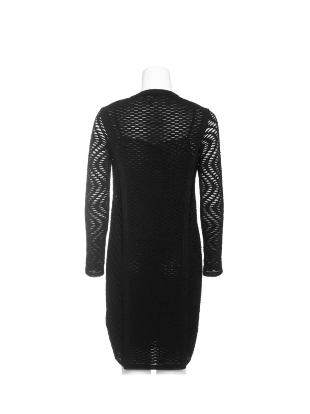 Missoni Black Long Sleeve Knit Mesh Dress - Picture 2 of 3